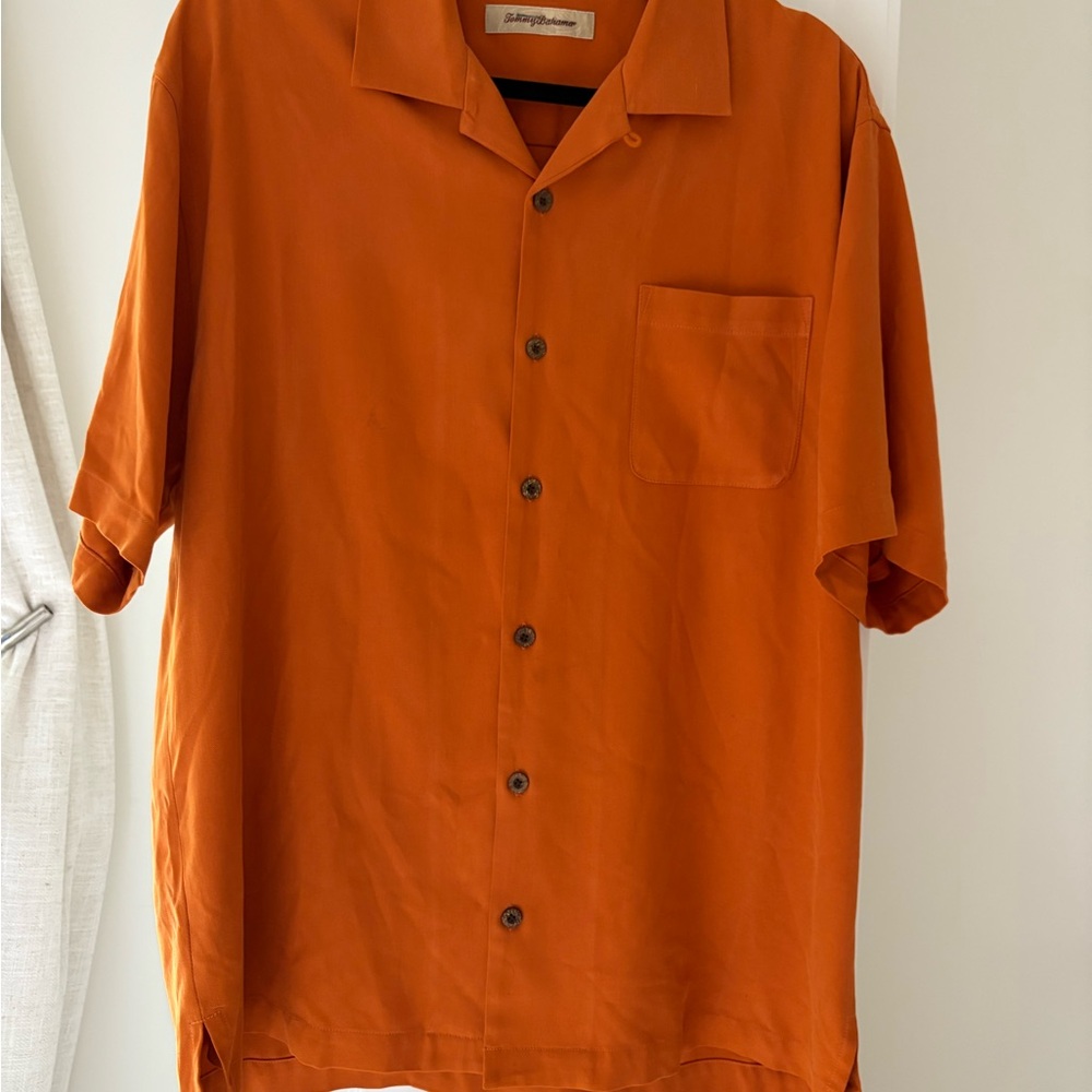 Men's Tommy Bahama Orange Short Sleeve Shirt
